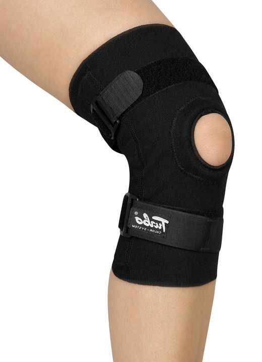 - TURBO® Med-Offene Kniebandage, in Größe L (37–40 cm) bis XXL (45–48 cm), in Farbe SCHWARZ Ansicht 1