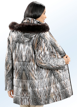 Longjacke mit farbbrillantem Inkjet-Druck