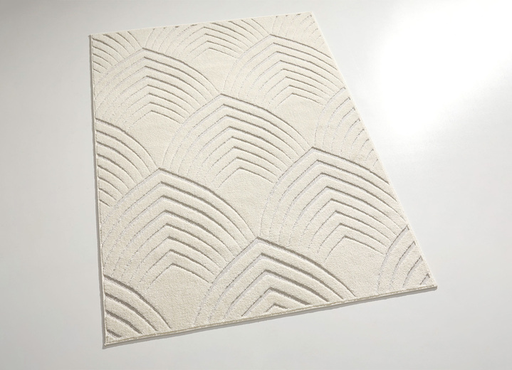 Modern - Kombifreundliche Brücken und Teppiche, in Größe 111 (Brücke, 60x110 cm) bis 282 (Teppich, 200x290 cm), in Farbe CREME Ansicht 1