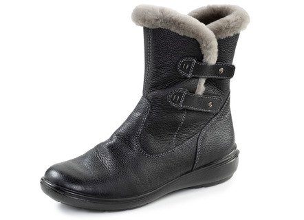 Stiefelette mit echtem Lammfellfutter