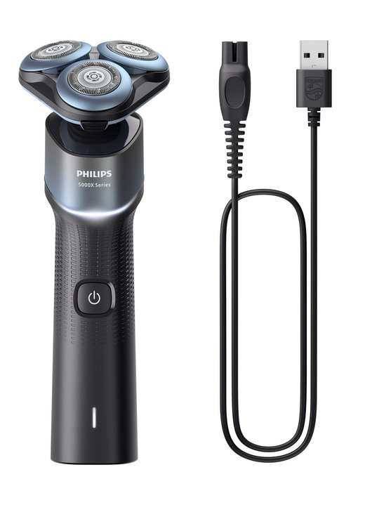 Rasierer & Haarschneider - Philips Shaver Series 5000X X5006/00 Akku-Rasierer, in Farbe SCHWARZMETALLIC-HELLBLAU Ansicht 1