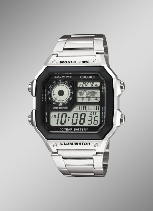 Digitaluhren - Casio Illuminator Digital-Herrenuhr, in Farbe  Ansicht 1